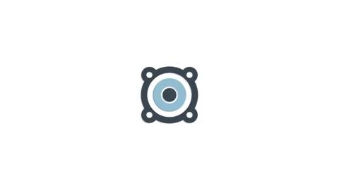 Speaker icon animation for video motion graphics Stock Footage 202204322