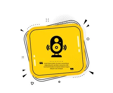 Speaker icon. Computer component sign. Sound symbol. Vector Stock-Illustration
