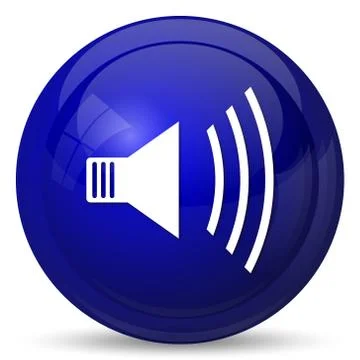 Speaker icon. Internet button on white background.. Stock Illustration