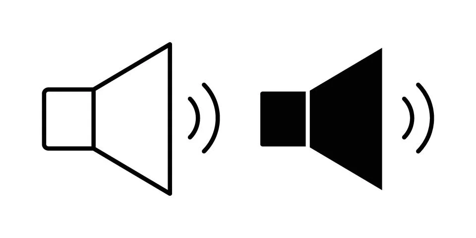 Speaker icon or illustration vector symbols Stock Illustration