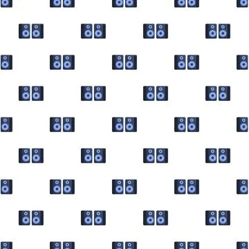 Speaker icon pattern for audio sound technologies Illustrazione stock