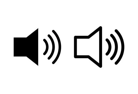 Speaker icon set. volume icon vector. loudspeaker icon vector. sound symbol Stock Illustration