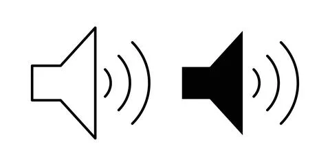 Speaker icon symbol. Flat Vector illustration Stock Illustration