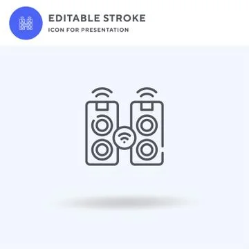 Speaker icon vector, filled flat sign, solid pictogram isolated on white, logo イラスト素材