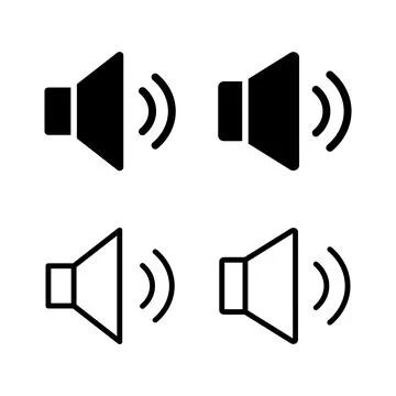 Speaker icon vector illustration. volume sign and symbol. loudspeaker icon... Stock Illustration