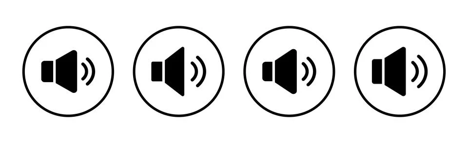 Speaker icon vector illustration. volume sign and symbol. loudspeaker icon... Stockillustratie
