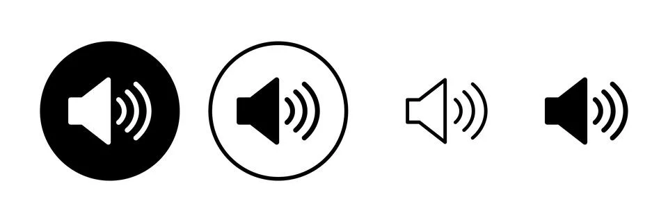 Speaker icon vector illustration. volume sign and symbol. loudspeaker icon... Stock Illustration