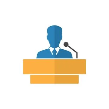 Speaker icon vector orator sign Stock Illustration