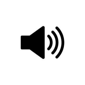 Speaker icon vector. volume icon vector. loudspeaker icon vector. sound symbo Stock Illustration