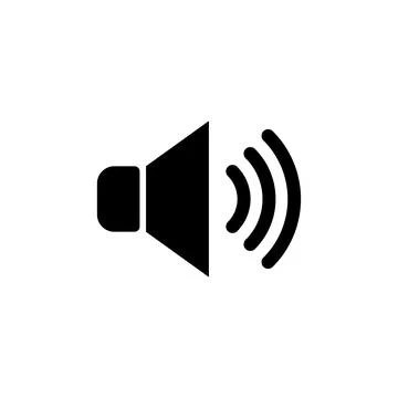 Speaker icon vector. volume icon vector. loudspeaker icon vector. sound symbo Illustrazione stock