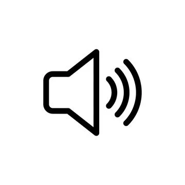 Speaker icon vector. volume icon vector. loudspeaker icon vector. sound symbo Illustrazione stock