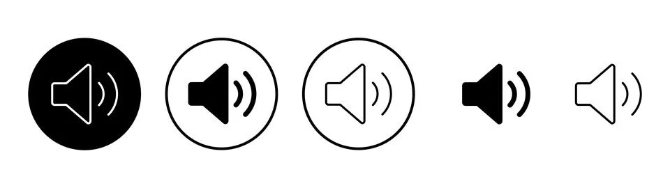 Speaker icon vector. volume sign and symbol. loudspeaker icon. sound symbol Stock Illustration