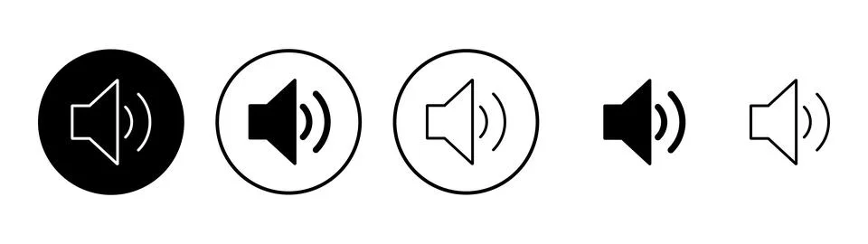 Speaker icon vector. volume sign and symbol. loudspeaker icon. sound symbol Stock Illustration