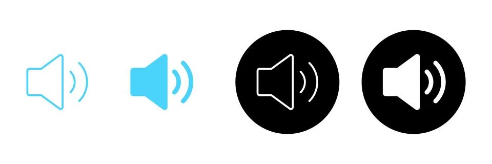 Speaker icon vector. volume sign and symbol. loudspeaker icon. sound symbol Stock Illustration
