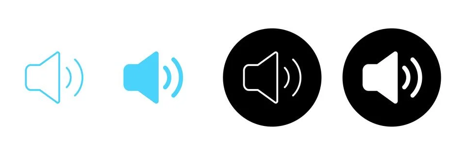 Speaker icon vector. volume sign and symbol. loudspeaker icon. sound symbol Stock Illustration