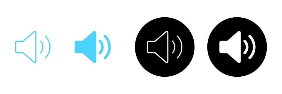 Speaker icon vector. volume sign and symbol. loudspeaker icon. sound symbol Stock Illustration