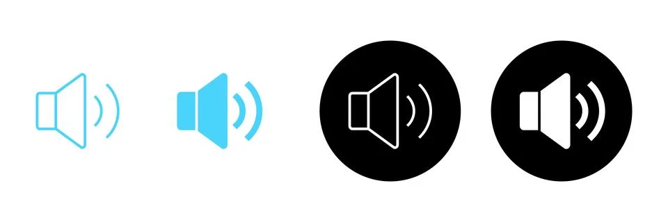 Speaker icon vector. volume sign and symbol. loudspeaker icon. sound symbol Stock Illustration