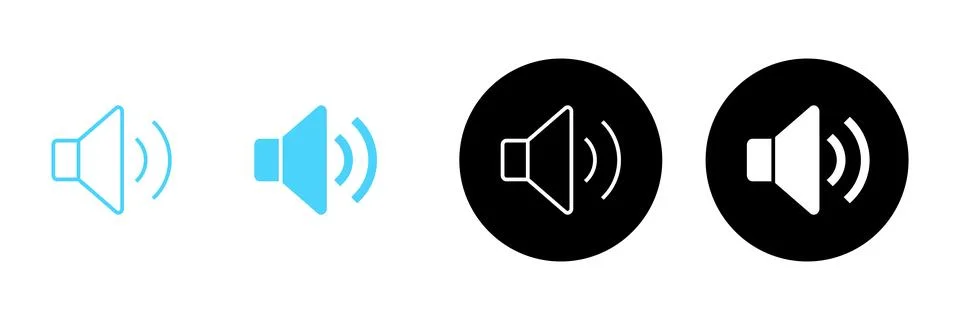 Speaker icon vector. volume sign and symbol. loudspeaker icon. sound symbol Stock Illustration