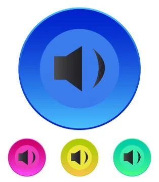 Speaker icon. Volume min. Vector illustration イラスト素材