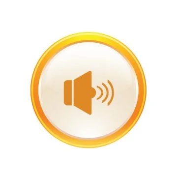 Speaker icon web Stock Illustration