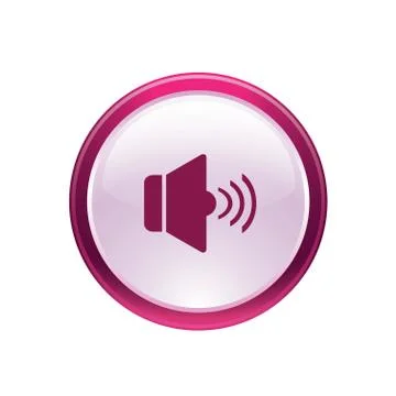 Speaker icon web Stock Illustration