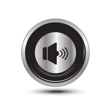 Speaker icon web Stock Illustration