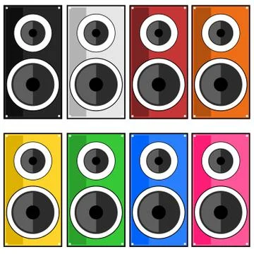 Speaker illustration Stock Illustration