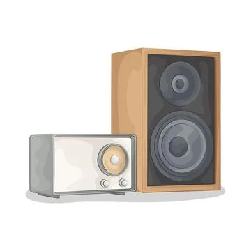 Speaker Illustration Stock Illustration