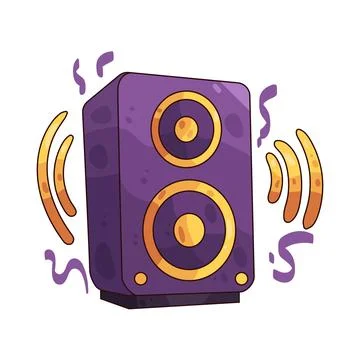 Speaker illustration Stock Illustration