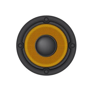 Speaker isolated over white background. vector illustration Ilustración de archivo