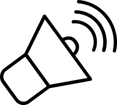 Speaker Line Icon Design Stock Illustration