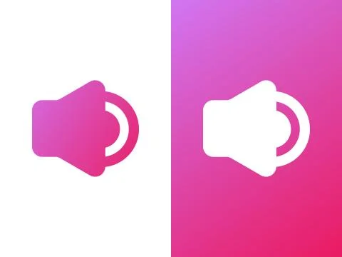 Speaker Logo Design Stock Illustration