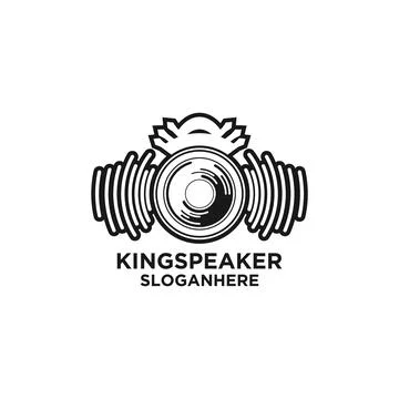 Speaker logo Stock Illustration