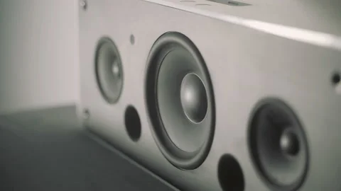 Speaker membrane vibrating Stock Footage 142023313