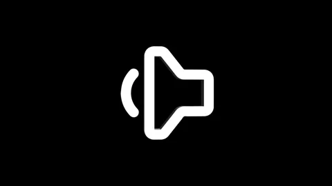 Speaker mobile phone 3d icon rotation 4k animation sign on background Video stock 313487623