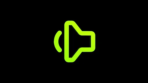 Speaker mobile phone 3d icon rotation 4k animation sign on background Stock Footage 313487625