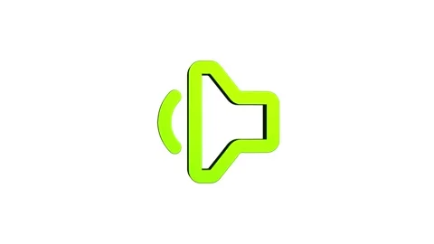 Speaker mobile phone 3d icon rotation 4k animation sign on background Stock Footage 313487641