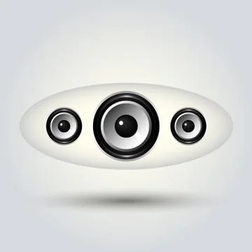 Speaker modern design Stock Illustration