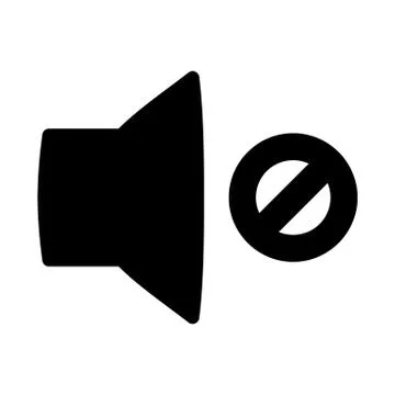 Speaker Mute 2 Icon Stock Illustration