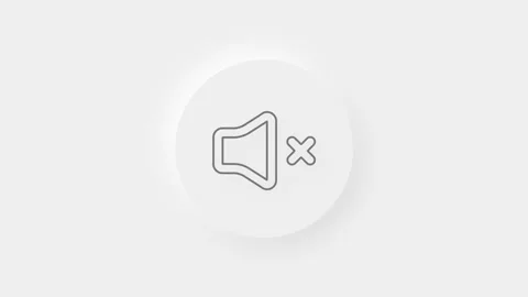 Speaker mute icon isolated on white background. No sound icon. Volume Off symbol Stock Footage 156136992