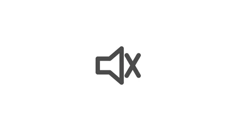 Speaker Muting Icon in Seamless Loop 動画素材 346649259