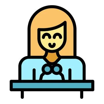 Speaker news icon vector flat 库存插图