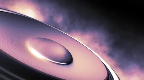 Speaker pumpin' it out loud Stock Footage 8953261