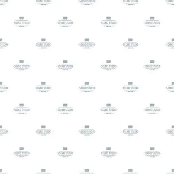 Speaker sound studio pattern seamless 스톡 일러스트