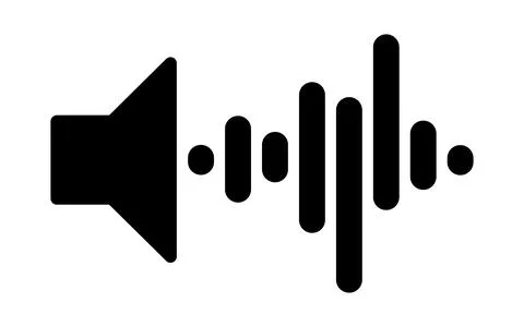 Speaker Sound Wave Audio Vector Icon Illustration Ilustración de archivo
