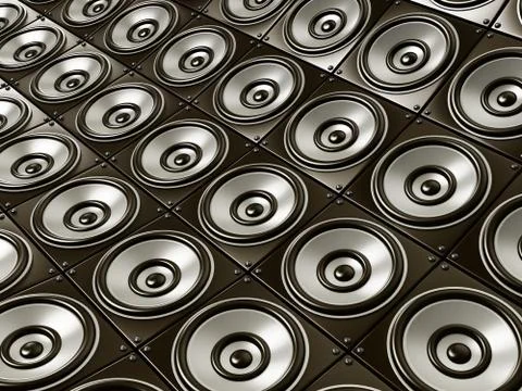 Speaker stack Illustrazione stock