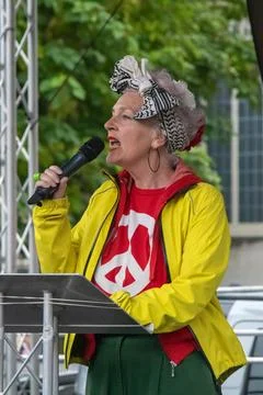 A Speaker on Stage Stock Photos