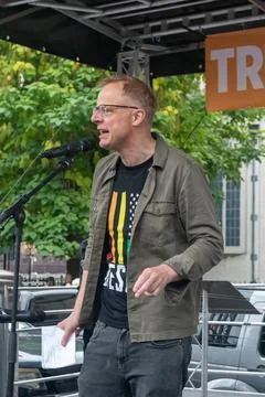A Speaker on Stage Stock Photos