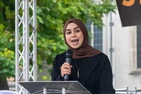 A Speaker on Stage Stock Photos