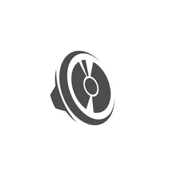 Speaker subwoofer icon design template illustration Stock Illustration